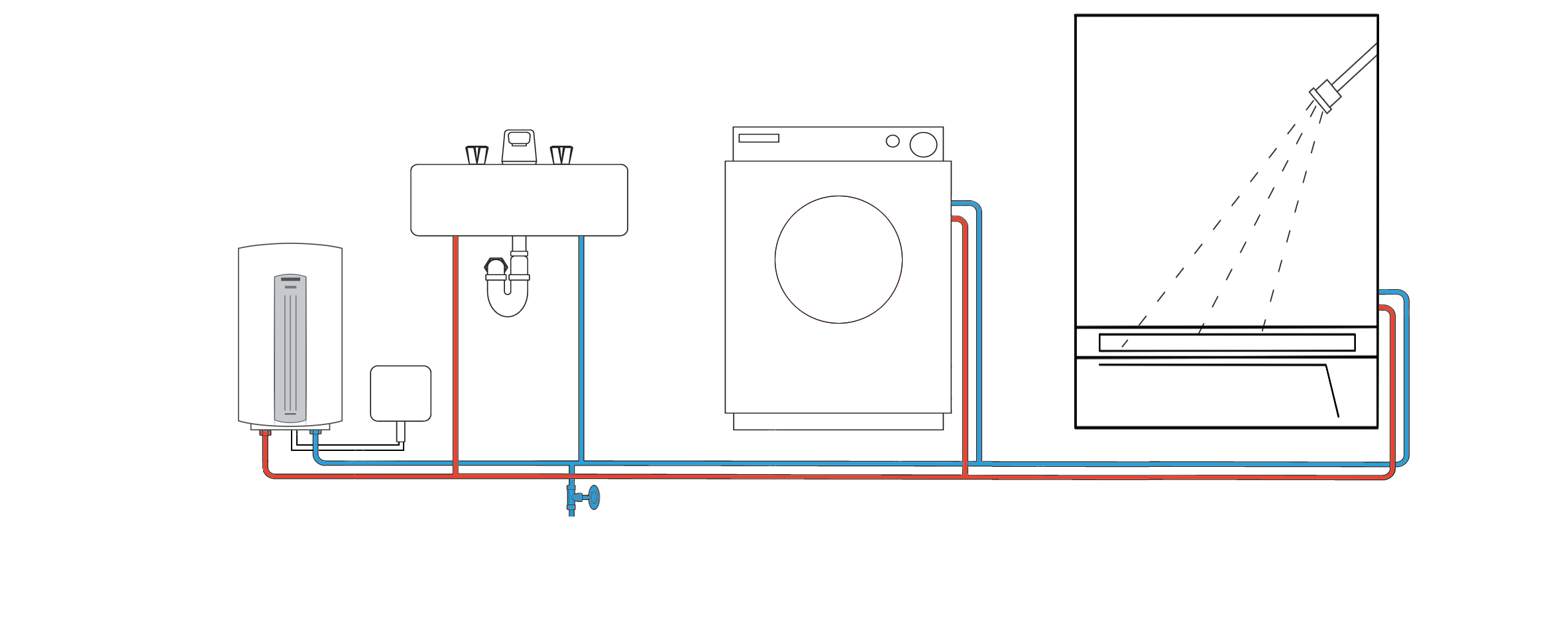 Calentador de agua electrico 80 litros plano Calentadores de agua