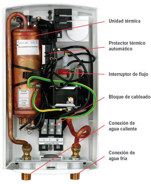 Calentador de agua eléctrico caliente instantáneo Peru